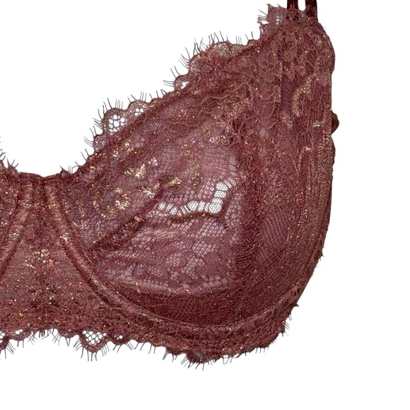 Victoria's Secret Wicked Unlined Lace Bra Dream Angels Push Up Bra 34D - Picture 4 of 10